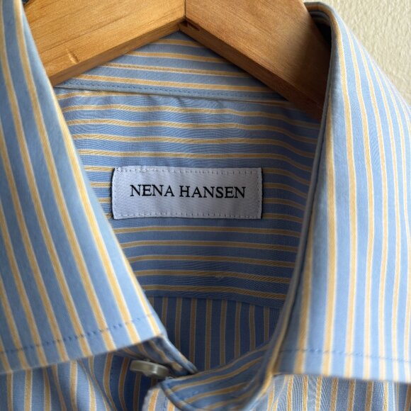 cute upcycled nena hansen cut out button down - Picture 3 of 3